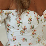 Off Shoulder Sexy Floral Printed Mini Dress Backless Short Sleeve Vintage Vestidos Summer Beach Boho Casual 2020 Women Dresses