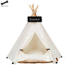 Pet Tent House Cat Bed Portable Teepee With Thick Cushion And 6 Colors Available For Dog Puppy Excursion Outdoor Indoor