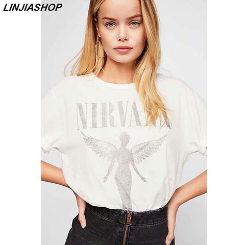 Casual angel rose white basic tshirt cotton o neck regular sleeve tees summer tops women designer style new arrivals 2019