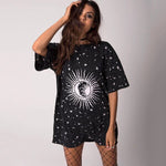 Ying and Yang Oversized Tshirt Dress