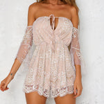 Summer Beach Clothing Women Sexy Sequin Bodysuit Summer Beach Club Elegant Jumpsuit Meias De Lantejoulas Sensuais#121