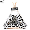 Pet Tent House Cat Bed Portable Teepee With Thick Cushion And 6 Colors Available For Dog Puppy Excursion Outdoor Indoor